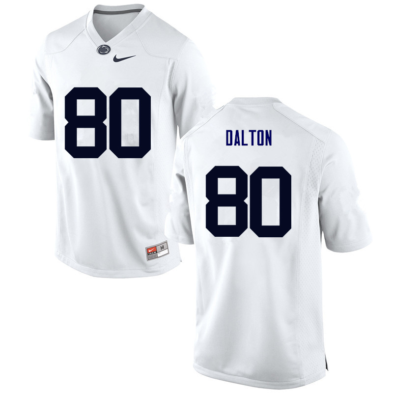 NCAA Nike Men's Penn State Nittany Lions Danny Dalton #80 College Football Authentic White Stitched Jersey YTQ5898YQ